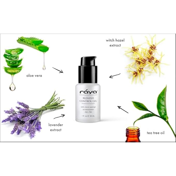 Raya BLEMISH CONTROL GEL (703) | OIL CONTROLLING FACIAL TREATMENT SERUM FOR OILY AND BREAK-OUT PRONE SKIN | HELPS REDUCE AND CLEAR UP BLEMISHES - Image 2